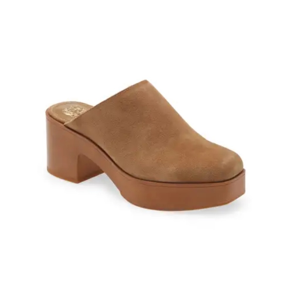 Vince Camuto Tan Platform Mule Clog